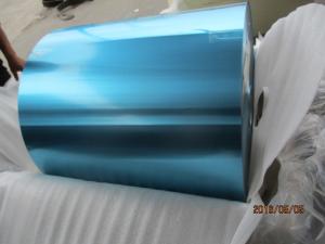 China Blue , Golden Epoxy , Hydrophilic Coated Aluminium Fin Strip For Air Conditioner 0.145mm Thickness wholesale