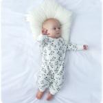 Stock Organic Cotton Baby Long Sleeve Romper Wholesale Newborn Baby Clothes
