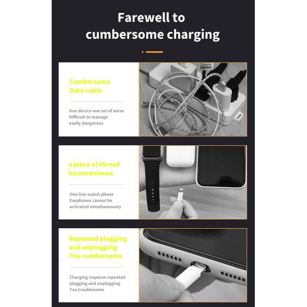 Apple Use Qi Wireless Charging Stand 9V ROHS Approval Multi Function