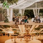 Outdoor 10x12 Wall Tent Luxury Clear Wedding Marquee Customized Size 100 People