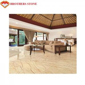 China High Hardness Sofitel Gold Marble Floor Tile For Wall / Decoration on sale