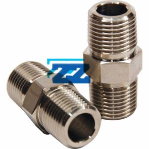 China High Precision 3 / 4 &quot; Sch 80 NPT Hex Nipple , A182 F316 Male Threaded Nipple wholesale
