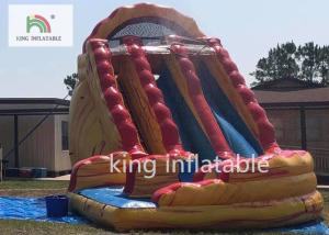 China Colorful Big Inflatable Dry Slide / Children 'S Bounce House With Slide wholesale