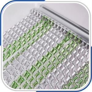 China Customized high quality red color aluminum chains curtain wholesale