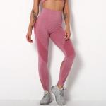 Net Red seamless knitting stripe hollow sexy buttocks yoga pants running fitness