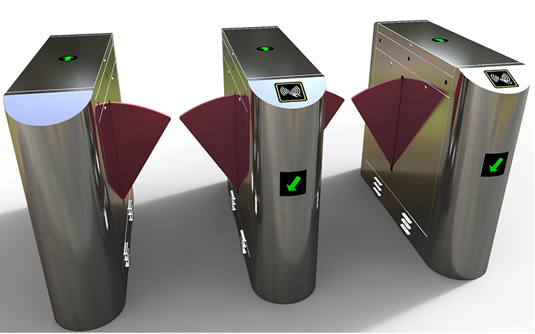 Public Facilities Security Turnstile Gate , Swing Barrier Gate Turnstile Access Control