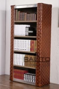 China classical old style antique leather bookcase furniture wholesale