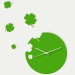 Green Modern High Level Acrylic Art Contemporary Wall Clocks LY-062