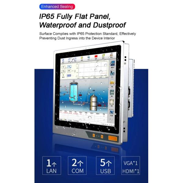 24 inch Durable Aluminum Alloy Android Industrial Touch Display 10 Point Capacitor All-In-One Panel Pc