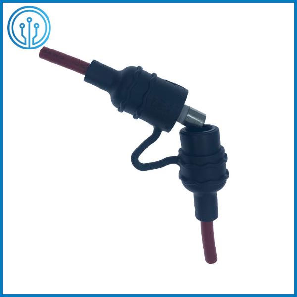Dust Proof 10x38mm Cylindrical Ceramic Fuse Block 80A 600V For Parking Lot