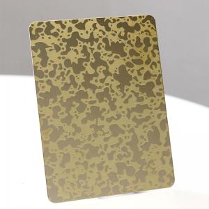 China 201 304 Decorative Pvd Color Etched Stainless Steel Sheet For Construction Projects on sale