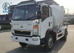 4X2 Light Cement Mixer Truck 4cbm Howo Concrete Mixing Truck 130hp