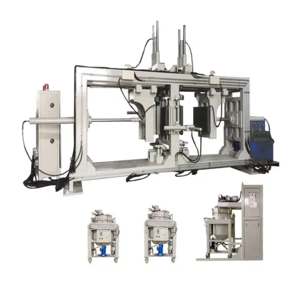 Automatic Three Phase Outdoor Operation Epoxy Resin Hydraulic Clamping Machine for Electric Insulators with 900*900*900 Specification