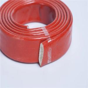 China High Temperature Silicone Coated Fiberglass Sleeving Silicone Cable Sleeve wholesale