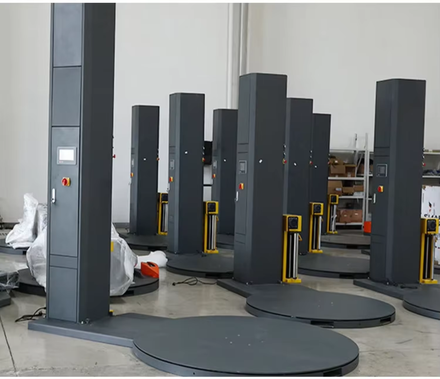 Manufacturer Fully Automatic Pre-stretch Pallet Wrapping Machine Stretch Film Customizable Wrapper
