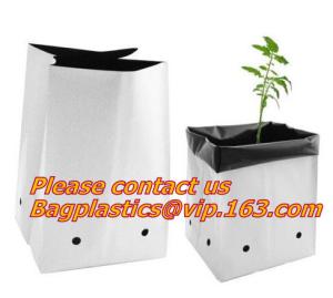 China Planters Biodegradable Garden Bags , Flower Plant Bags Plant Grow Nursery Poly Pots wholesale