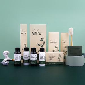 China Disposable Eco Friendly Hotel Amenities , Luxury Hotel Toiletries Kit Toothbrush Shower Gel Shampoo wholesale