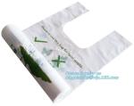 T Shirt Biodegradable Recycling Bags , Biodegradable Plastic Bags