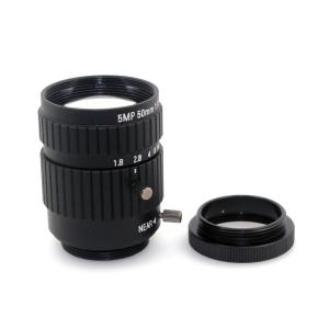 China 5MP 50mm Fixed Focus CS, C Mount for CCTV Camera Lens for cctv Industrial Microscope Camera wholesale