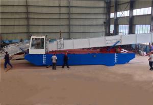 China 90KW 4000M2/H Aquatic Weed Harvesting Equipment With Storage Tipper Body wholesale