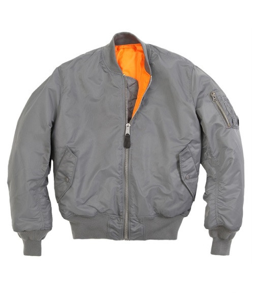 Nylon Flight MA-1 Bomber Jacket Military Garments Reversible