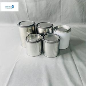China 750ML White Empty Car Paint Tin Storage Can Round Thinner Square Shapes wholesale
