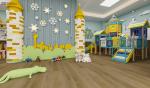 Soundproof Eco Friendly SPC Flooring Fire Retardant 5.5mm GKBM LS-W028