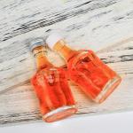 Carton Packing Empty Round 50ml Wine Bottle With Screw Cap