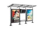 Light Weight Stainless Steel Bus Stop Canopy Tempered Glass Material Easy
