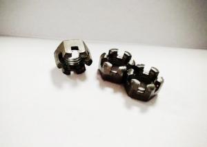 China Coarse Thread Hexagon Slotted Nut , M12 Castle Nut Untreated Finishing wholesale
