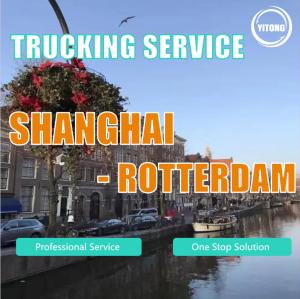 China Low Price Logistics International Shipping Forwarding Agent Trucking Freight From Shanghai To Rotterdam wholesale