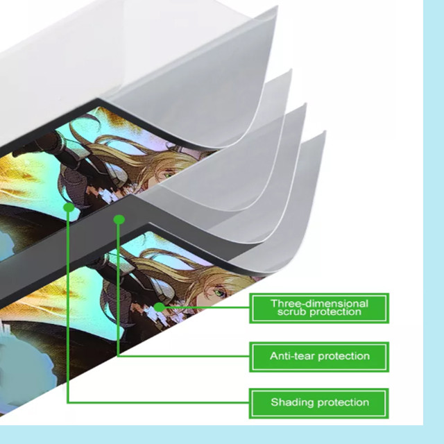 Printing Custom Waterproof Card Sleeves Self Adhesive And Heat Seal