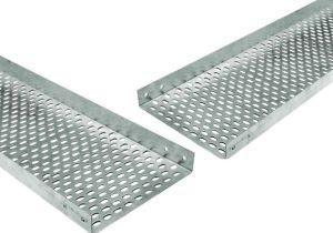China Lightweight and Durable Construction Aluminum Alloy Perforated Cable Tray for Long-Term wholesale