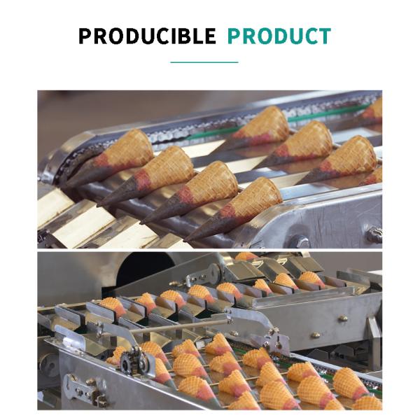 Multi-Function Automatic wafer cone making Machine 28 Mold 2 Cavities With CE
