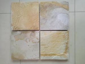 China Yellow Gold Quartzite Tiles,Stone Flooring Tiles,Quartzite Wall Tiles,Yellow Stone Floor Tiles on sale