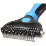 Cat Dog Pet Shedding Dematting Deshedding Comb Brush Long Handle Stainless Steel
