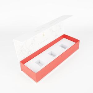 China Custom Gold Foiled Logo Gift Clamshell Paper Box With Hide Magnetic Buckle Closure wholesale