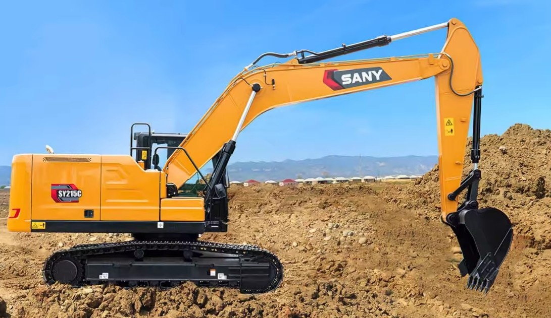 14.1 Tons Second Hand Sany Excavator Walking Speed 4.4-2.4km/h