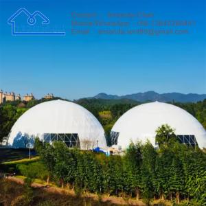 China Hotel Resort Pvc Big Canvas Geodesic Glamping Dome House Tent For Event wholesale