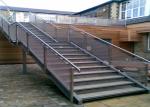 Wear Resistance Stainless Steel Railing Smooth Surface No Sharp Edges / Corners