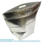 Hamburg Food Reusable thermal Insulate Zipper Delivery Thermal Bag Foil Thermal