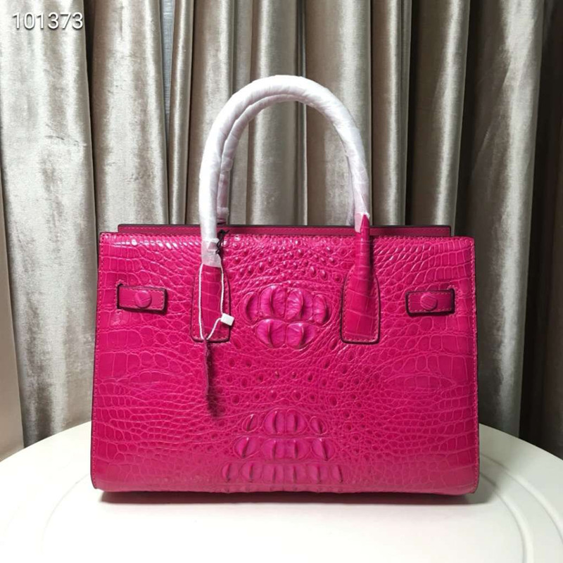Genuine Alligator Skin Women Totes Purse Authentic Crocodile Leather Lady Top-handle Handbag Female Large Shoulder Bag