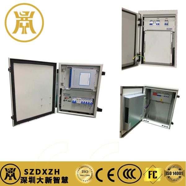 Customized Pole Mount Cabinet IP55 Outdoor Telecom Enclosure With Battery PDU