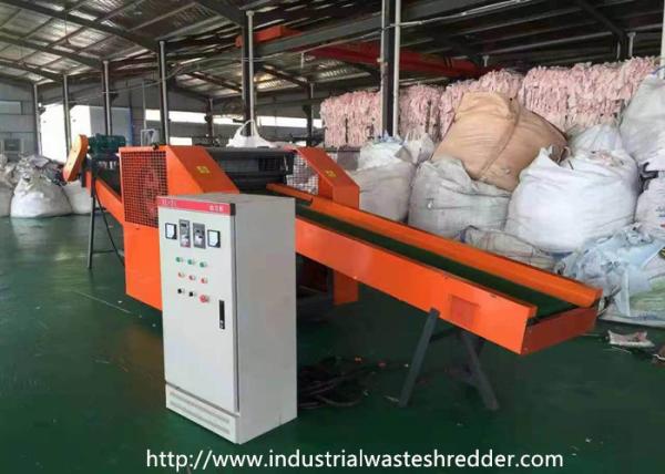 Artificial Synthetic Fiber Waste Shredder Seaweed / Nylon / PA6 / PA66 Cutting
