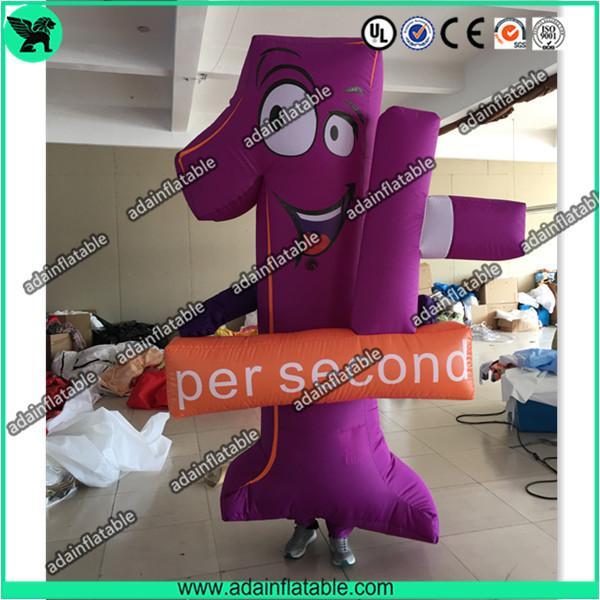 Promotional Walking Inflatable Number Costume Advertising Moving Mascot
