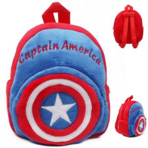 China Captain America Childrens School Backpacks For Boys , Cool Kids School Bags wholesale