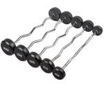 Fixed Rubber Coated Barbell Long Bar Barbell Curved Bar Barbell Integrated