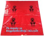 Yellow infectious medical waste disposal plastic bag Biohazard garbage bags,