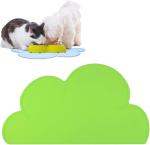 Silicone Pet Feeding Food Mat Dog Cat Placemat Mat With Raised Edge Anti-Slip