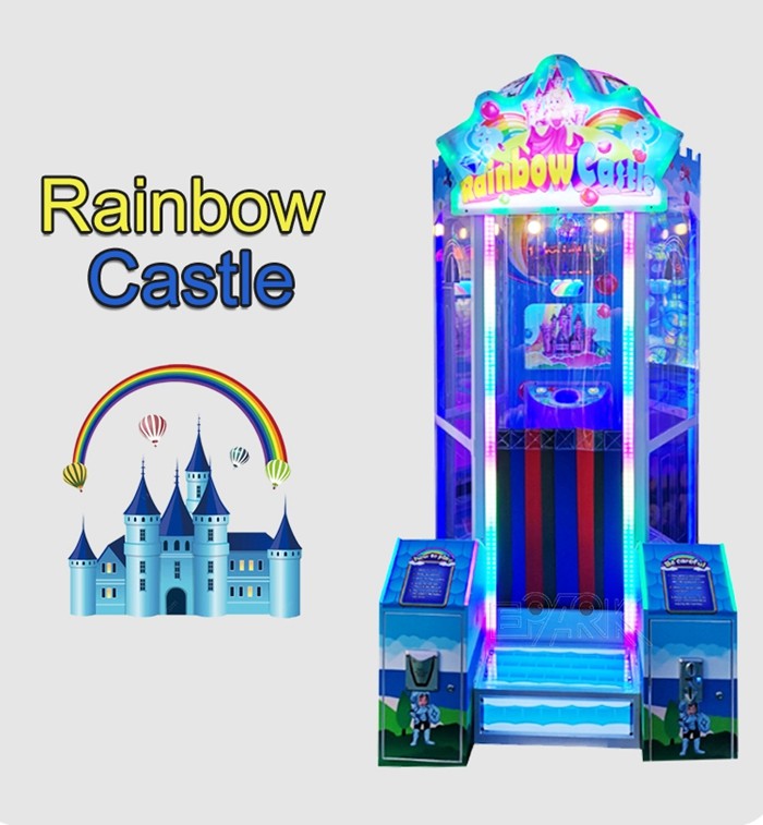 Joystic Claw Game Rainbow Castle Gift Game Machine Redemption Arcade Games
